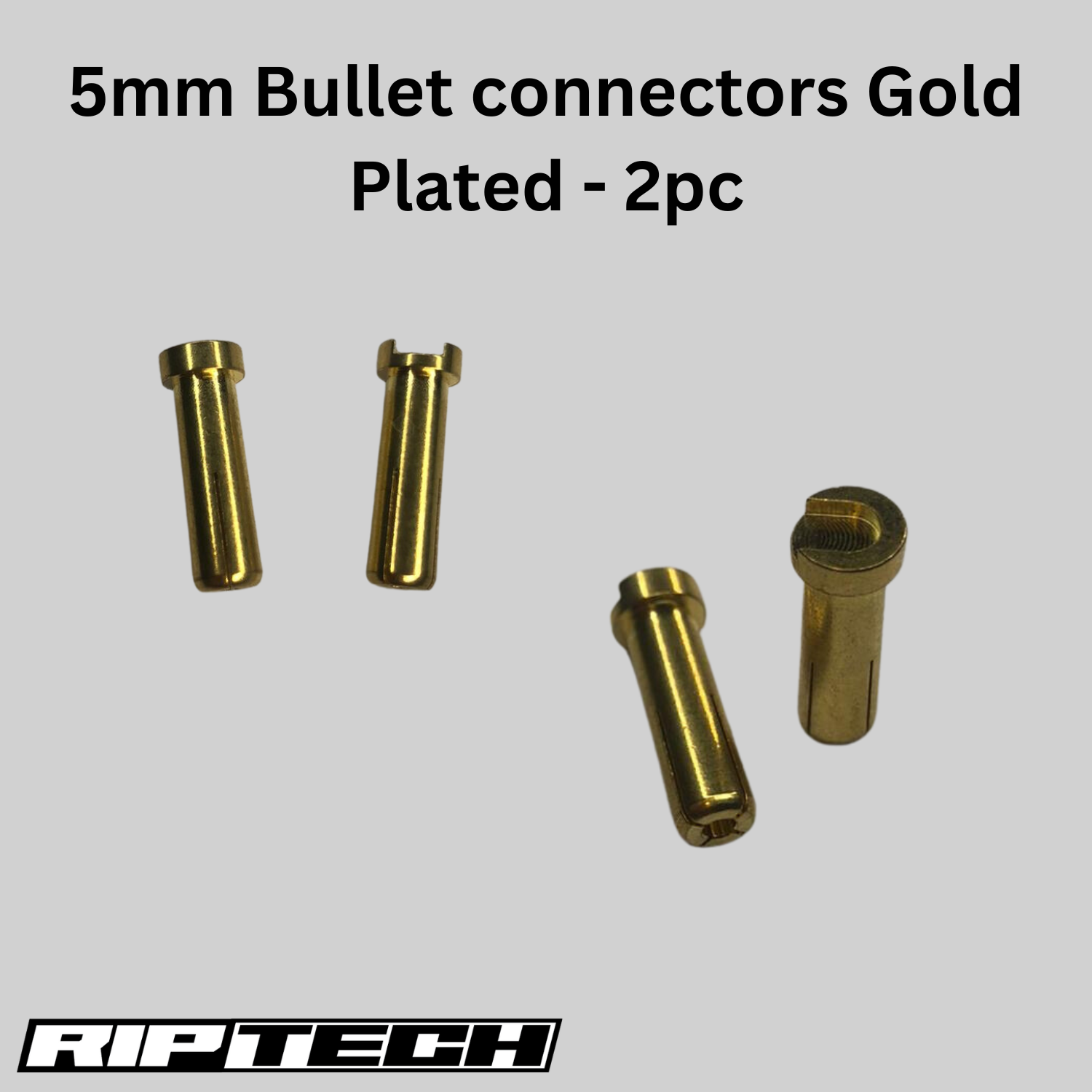 5mm Gold Plated Bullet Connectors