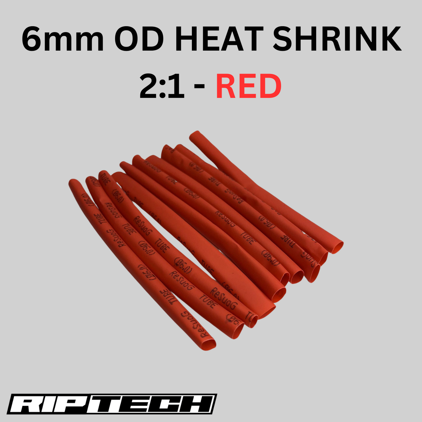 Red Heatshrink 6mm OD 2:1